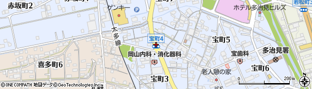 宝町南周辺の地図