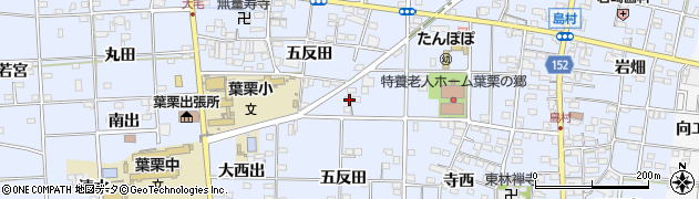 愛知県一宮市島村六反田75周辺の地図