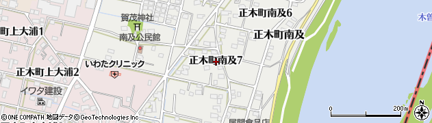 岐阜県羽島市正木町南及7丁目周辺の地図