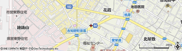 愛知県江南市古知野町花霞153周辺の地図