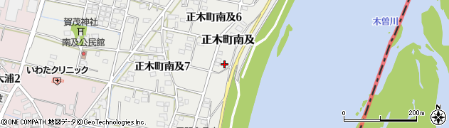 岐阜県羽島市正木町南及637周辺の地図