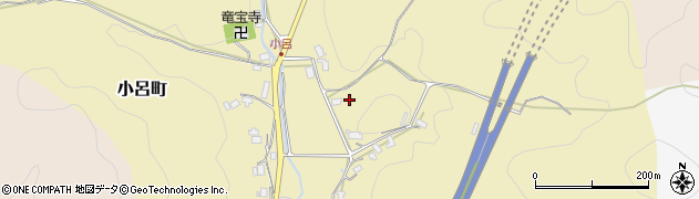 京都府綾部市小呂町（大机）周辺の地図
