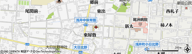 愛知県一宮市浅井町大日比野東屋敷2415周辺の地図