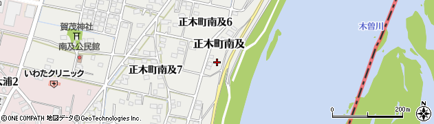 岐阜県羽島市正木町南及638周辺の地図