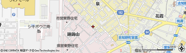 愛知県江南市飛高町泉188周辺の地図