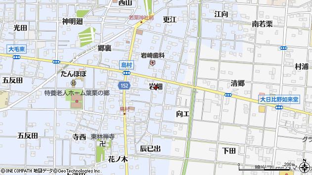 〒491-0121 愛知県一宮市島村の地図