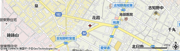 愛知県江南市古知野町花霞131周辺の地図