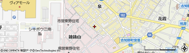 愛知県江南市飛高町泉187周辺の地図