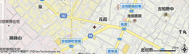 愛知県江南市古知野町花霞118周辺の地図