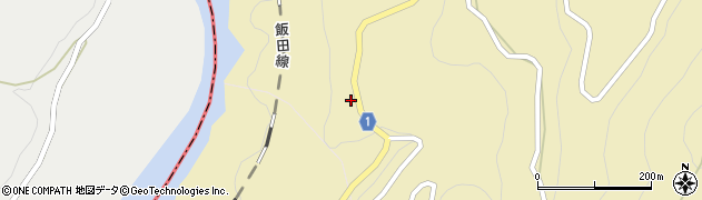 長野県下伊那郡泰阜村7855周辺の地図