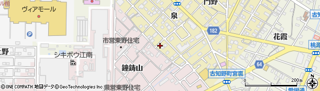 愛知県江南市飛高町泉185周辺の地図