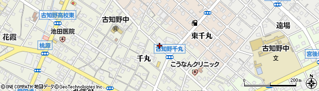 愛知県江南市古知野町千丸周辺の地図