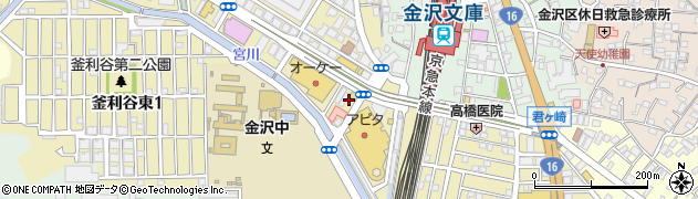カラダファクトリー金沢文庫店周辺の地図