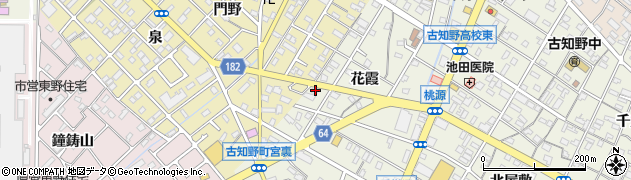 愛知県江南市古知野町花霞114周辺の地図