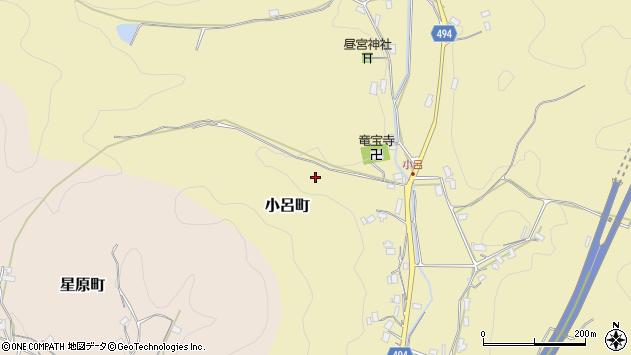 〒623-0001 京都府綾部市小呂町の地図