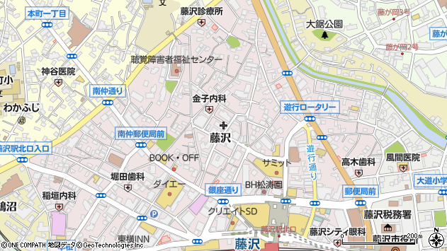 〒251-0052 神奈川県藤沢市藤沢の地図