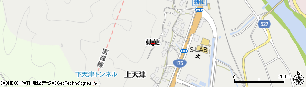 京都府福知山市勅使周辺の地図