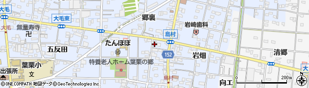 愛知県一宮市島村六反田159周辺の地図