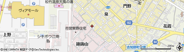 愛知県江南市飛高町泉125周辺の地図