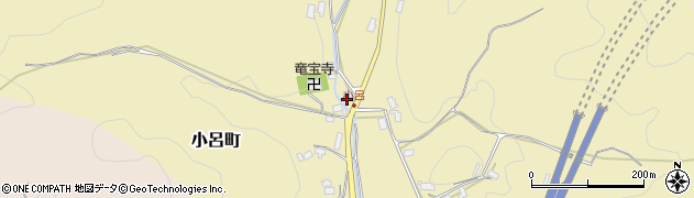 京都府綾部市小呂町（中筋）周辺の地図