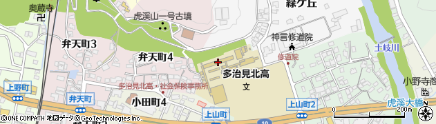 岐阜県立多治見北高等学校周辺の地図