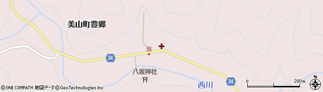 京都府南丹市美山町豊郷（小路ノ上）周辺の地図
