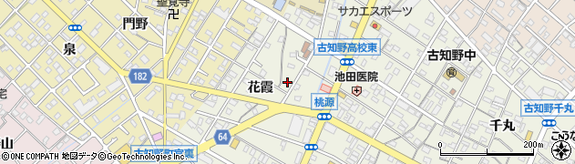 愛知県江南市古知野町花霞67周辺の地図
