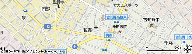 愛知県江南市古知野町花霞40周辺の地図
