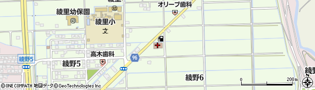 大垣市役所　綾里地区センター周辺の地図