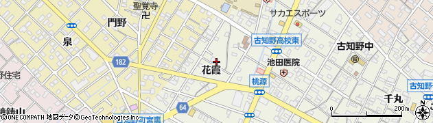 愛知県江南市古知野町花霞36周辺の地図