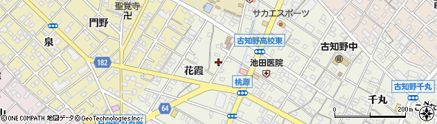 愛知県江南市古知野町花霞68周辺の地図