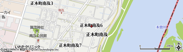 岐阜県羽島市正木町南及6丁目周辺の地図