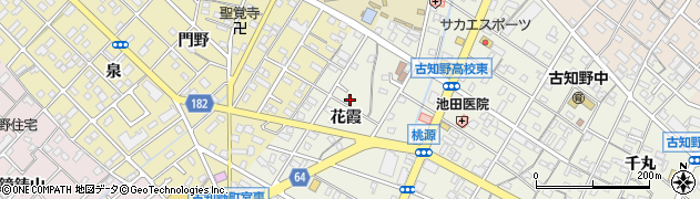 愛知県江南市古知野町花霞35周辺の地図