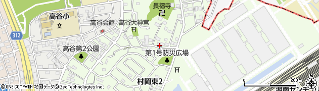神奈川県藤沢市村岡東周辺の地図