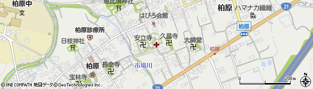 滋賀県米原市柏原周辺の地図