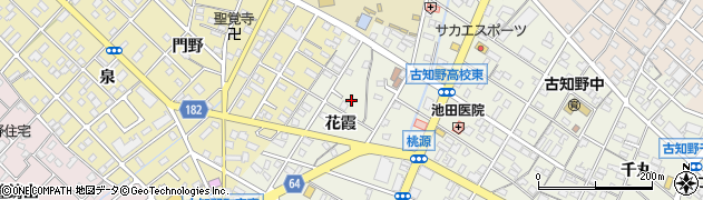 愛知県江南市古知野町花霞31周辺の地図