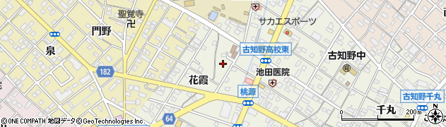 愛知県江南市古知野町花霞62周辺の地図