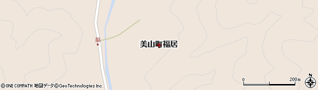 京都府南丹市美山町福居周辺の地図