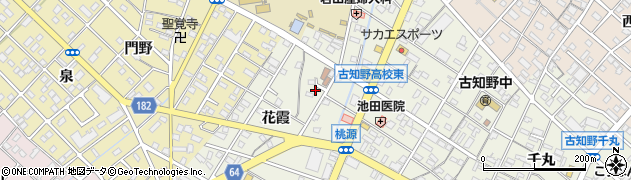 愛知県江南市古知野町花霞60周辺の地図