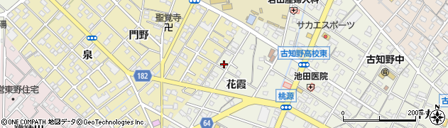 愛知県江南市古知野町花霞9周辺の地図