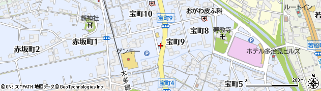 岐阜県多治見市宝町9丁目周辺の地図
