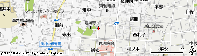 愛知県一宮市浅井町小日比野天神西周辺の地図