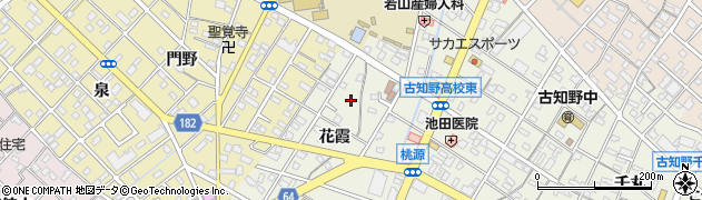 愛知県江南市古知野町花霞24周辺の地図