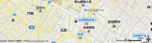 愛知県江南市古知野町花霞74周辺の地図