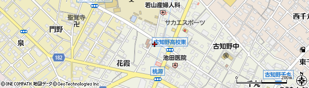 愛知県江南市古知野町花霞76周辺の地図