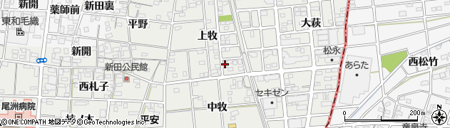 愛知県一宮市浅井町小日比野（菱池）周辺の地図
