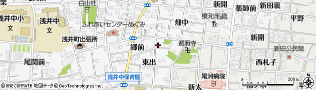 愛知県一宮市浅井町前野郷前26周辺の地図