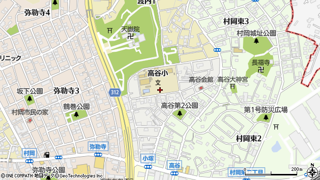 〒251-0017 神奈川県藤沢市高谷の地図