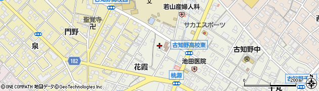 愛知県江南市古知野町花霞58周辺の地図