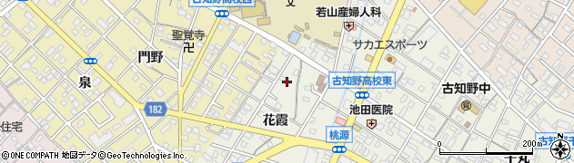 愛知県江南市古知野町花霞13周辺の地図